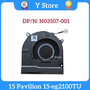 Y Store Нов Оригинален Вентилатор за Охлаждане cpu За лаптоп HP 15 Pavilion 15-eg2100TU EG50040S1-CS10-S9A DC5V 4Pin N03507-001 TPN-Q245
