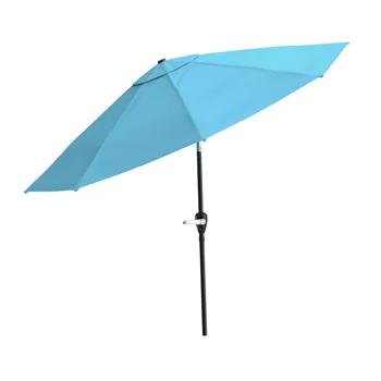 10-крак чадър за вътрешен двор с автоматичен наклон, X 120,00 120,00 X 98,00 инча