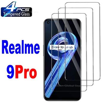 2/4 бр. закалено стъкло за Realme 9 Pro 9Pro Защитно стъкло фолио за екрана