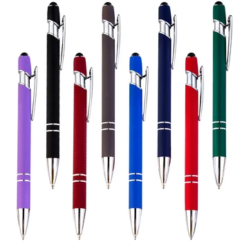 20 бр/лот, индивидуална matte химикалка химикалка, творчески стилус, сензорна писалка, 22 цветове, химикалка писалка за писма, канцеларски материали, ученически пособия