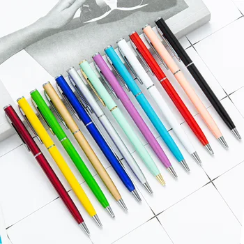 20 бр/лот, рекламна химикалка химикалка, метална химикалка писалка, подкрепа за печат на лого, реклама, търговия на едро, персонални метална дръжка