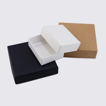 20 бр. опаковки кутия от естествена кафява крафт хартия, картонена кутия, кутия за опаковане на сапун, сватбени сувенири, кутия за бонбони, подарък кутия