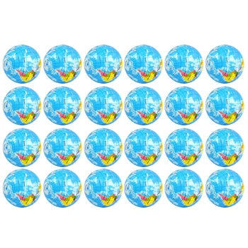24 опаковки топки за облекчаване на стреса от Земята, 2.5 инча, сжимающие топки на космическа тема, топки за облекчаване на стреса, сжимающие топки за безпокойство