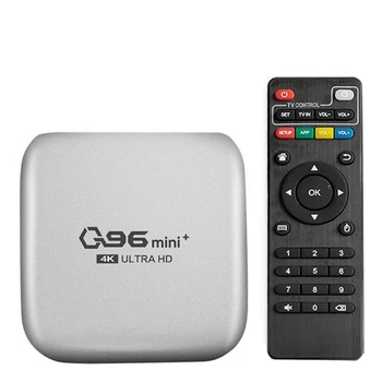 2X Q96 Mini Plus Tv Box 5G + Wifi Smart Tv Box Amlogic S905W 4-ядрен 64-битов 4 GB + 32 GB Wifi media player е в Горната кутия-Plug EU