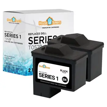 2pk за мастиленоструйни принтери Dell Series 1 Black T0529 за принтер 720 