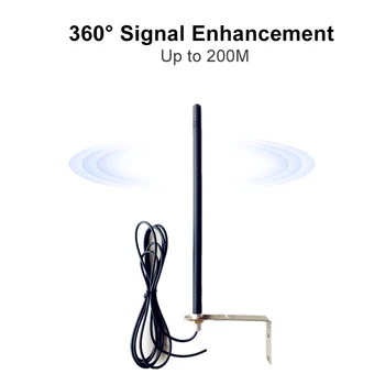 433 Mhz, 433,92, антена, дистанционно управление на гаражни врати, усилвател на сигнала, уголемено разстояние управление на до 200 метра