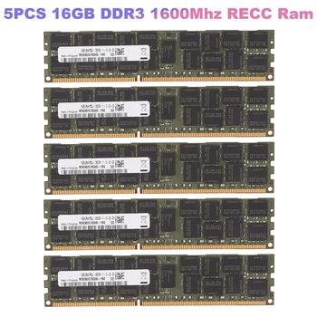 5 бр. PC3-12800 памет 240Pin 2RX4 1,35 В REG ECC оперативна памет за дънната платка X79 X58