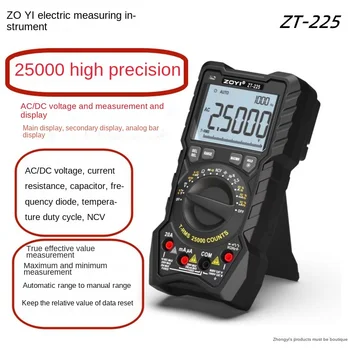 BOBI ZT-225 четирицифрен полумультиметр автоматичен обхват на 25 000 думи точност ръководят цифров мултицет