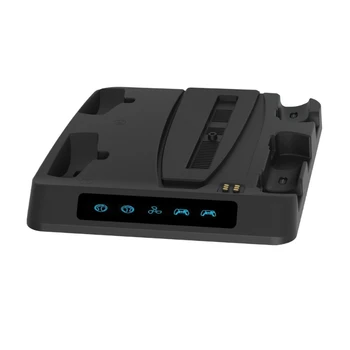 DXAB поставка за зареждане на охлаждаща докинг станция за игралната конзола PS5/PSVR2 Аксесоари за контролер