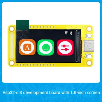 ESP32-S3 Платка за Развитие Аксесоари Комплекти Детайли С 1,9 Инчов Екран 170X320 TFT Модул Wifi + BT HMI 8M PSRAM 16M Flash LVGL
