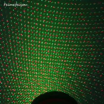 Feimefeiyou вътрешна украса Морава лампа Небесна звезда лазерен прожектор Светлина Душ Тревата Пейзаж парк светлини Коледна украса