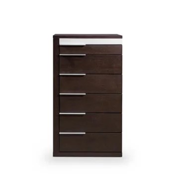 [Flash Deal] Модерни шкафове Modrest Torino от кафяв дъб и сив цвят, с достатъчно място за съхранение, 6 чекмеджета, без монтаж [В наличност в САЩ]
