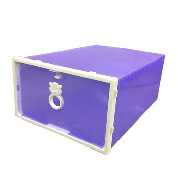 J1484 Разтегателна вратата пластмасов удебелена прозрачна кутия за обувки Разход на кутия за съхранение на аксесоари