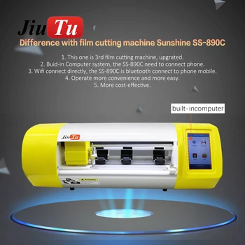 Jiutu настроен на напълно автоматичен сензор за осветление, защитен филм за мобилен таблет, машина за рязане на фолио за телефон