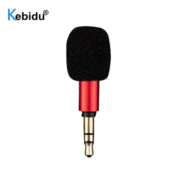 Kebidu 3,5 мм преносим малък вграден микрофон, мини ненасочено микрофон за запис на звук карта, мобилен телефон, смартфон, телефон Android