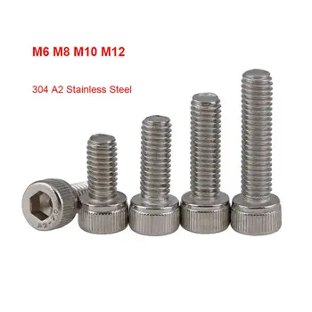 M6 M8 M10 M12 с лявата резба, шестограмен винт с шестоъгълни глави от неръждаема стомана 304, обратна резба, шестостенни винтове с ляв зъб