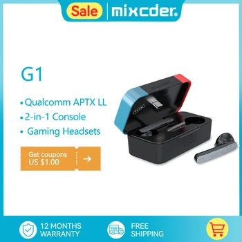 Mixcder G1 Bluetooth Безжична Слушалка APTX С ниска Латентност С Bluetooth-Адаптер Type-C Детска Слушалки За конзолата Switch PS4 PS5