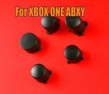 OCGAME, 100 комплекта, бели, черни пластмасови бутони ABXY + Guide, заменяющие безжична обвивка контролера на Xbox One Xboxone