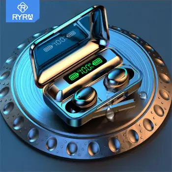RYRA TWS Безжични слушалки Bluetooth слушалки стерео слушалки за игри на основната част тъчпад слушалки водоустойчива с ниска латентност за смартфон