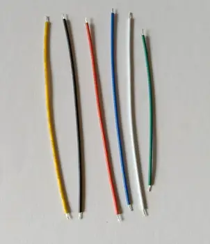 UL1007 24AWG 24 # електронен интерфейсен кабел Дължината на тел: 8 см до 15 см цвят: черен / червен/ син / бял / жълт / зелен