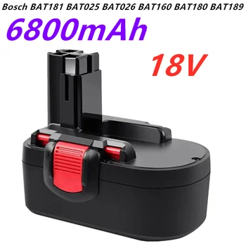 Акумулаторна батерия 18v 6,8 А Compatibel за Bosch BAT181 BAT025 BAT026 BAT160 BAT180 BAT189 PSR 18 VE-2 GSR VE-2 GSB