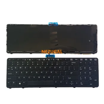 Английска клавиатура за лаптоп HP ZBOOK 15 17 G1 G2 PK130TK1A00 SK7123BL американска клавиатура черно, Без подсветка