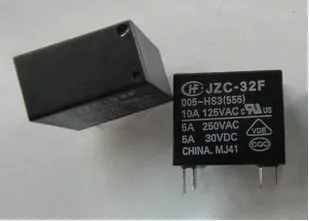 Безплатна доставка на ново реле HF32F-5V-HS 5A 250VAC JZC-32F-005-HS3 DIP4 10 бр./лот
