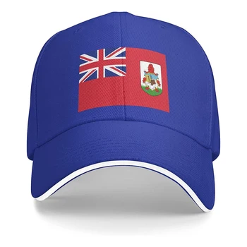 Бейзболна шапка унисекс с флага на Бермудските острови, подходящ за мъже и жени, регулируем шапка за татко, шапка за сандвич