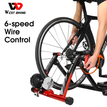 Велоергометър за велотренажера в закрито с 6 скорости и магнитно съпротивление, велоергометър за домашна тренировка, пътни МТБ велоергометри, велосипеди валяк