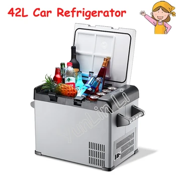 Домакински хладилник обем 42 л, хладилен компресор, фризер, охладител дълбочина ледена камери, хладилна машина