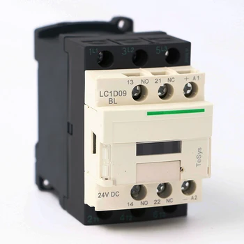 Електрически магнитен контактор за постоянен ток LC1D09BL 3P 3NO LC1-D09BL 9A макара за постоянен ток 24