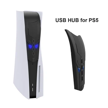 За PS5 PS4 Xbox One Серия S X Nintend Ключ 4 Портове и конектори USB Хъб Разширяване Hub Сплитер Адаптер висока скорост на Вентилатора за Охлаждане на Системата