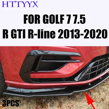 За Volkswagen Golf MK7 MK7.5 R GTI GTD R-Line 2012-2020 TCR CS Стил Сплитер на Предната Броня Дифузер За Устни Бодикит Защита Спойлер