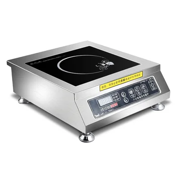 Индукционная печка с мощност 4200 W, плоски плот панел, търговски кухненска машина, печка за готвене на супа в горещите гърне, индукционная печка