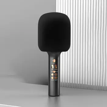 Караоке микрофон Популярна подключаемая карта, с дълъг живот на батерията 2 в 1 Безжичен караоке микрофон за дома