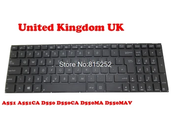 Клавиатура за лаптоп ASUS A551 A551CA D550 D550CA D550MA D550MAV Черна Без Рамка BG Русия/Великобритания Великобритания/САЩ Английски
