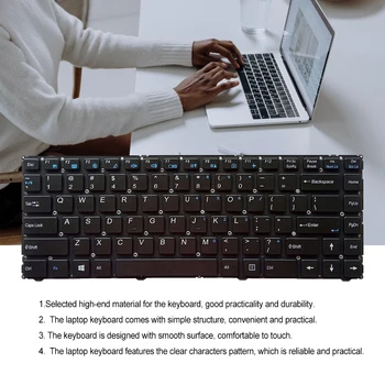 Клавиатура за лаптоп Професионална смяна на клавиатурата на PC на американския английски език за W940