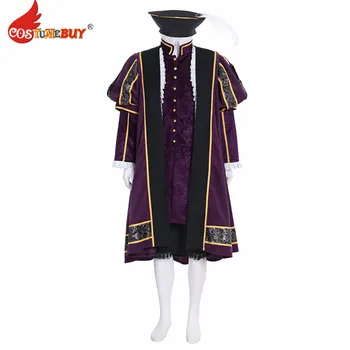 Костюм купуват крал на лорд Хенри Кралица Елизабет Тюдоровский период от мъжки костюм, за cosplay, при кралския двор, обичай