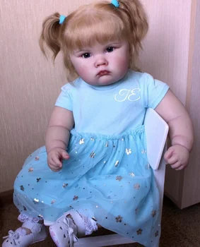 Кукла-реборн 25-26 см реалистична кукла-бебе с вкоренените коса, 3D изготвят реалистични играчки-Реборн