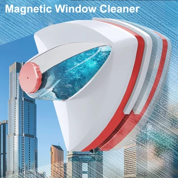 Магнитна четка за миене на прозорци, автоматичен двустранен чистачка за източване на водата, четка за миене на прозорци, инструменти за домакинството, почистване