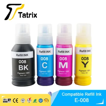 Мастила за Зареждане на бутилки на водна основа, Съвместим с Tatrix 008 Premium Color, за Epson Ecotank L6570 L15150 L15160 L6580 L6570 Принтер