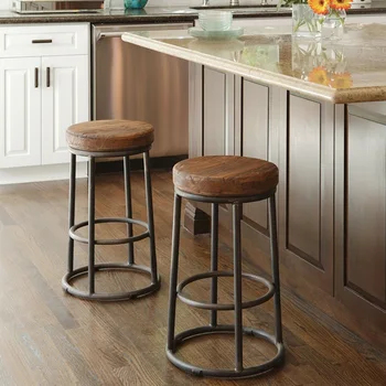 Метален кухненски бар стол Модерен грим Дизайнерски трапезни столове Висока лукс минималистичен шезлонг за Декорация на кухня