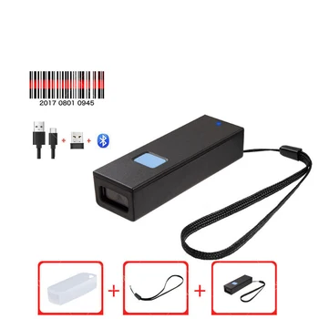 Мини 2D безжичен баркод скенер и Безжичен Bluetooth-съвместими баркод скенер, лаптоп 1D 2D скенер QR код за магазин