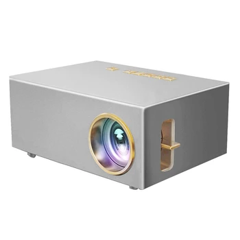 Мини Проектор С Резолюция 800X480P, който Поддържа Гласова видео проектор Full HD За Домашно Кино Pico Movie Projector-Plug EU