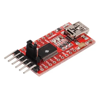 Модул FT232RL FTDI USB към TTL 5 НА 3,3 НА Кабел за зареждане на дебъгера на френския сериен адаптер за Arduino, FT232RL Червен