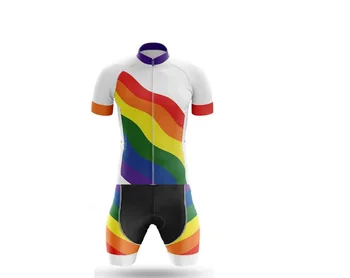 Мъжка велосипедна дрехи с лазерно рязане, монтиране костюм от ДЖЪРСИ за велоспорта, гащеризон С тегло лента за шофиране с гордост за националния отбор, РАЗМЕР: XS-4XL