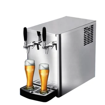 Охладител за напитки с голям капацитет 40Л/Ч, 1 Кран с 2 крана, диспенсер за охлаждане наливна бира