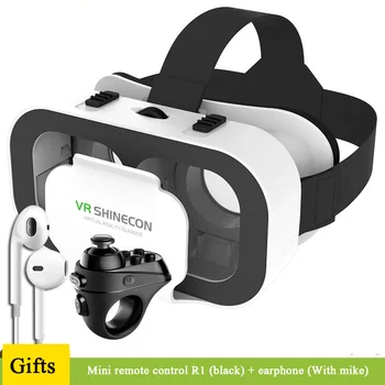 Очила за виртуална 3D Реалност VR Поддържат Късогледство 0-600 Бинокулярная Стъклена Слушалки VR за мобилен телефон Видеоигри IOS Android Смартфон