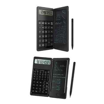 Сгъваем калкулатор 6-инчов LCD таблет за писане, дигитален бележник за рисуване с 12-фигурални дисплей