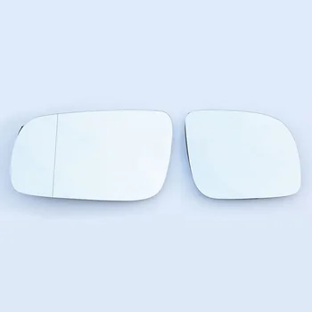 Странично огледално стъкло за Volkswagen Golf 4 MK4 бяло и синьо с висока разделителна способност с нагревател Огледало за обратно виждане стъкло Автомобилни аксесоари, декорация